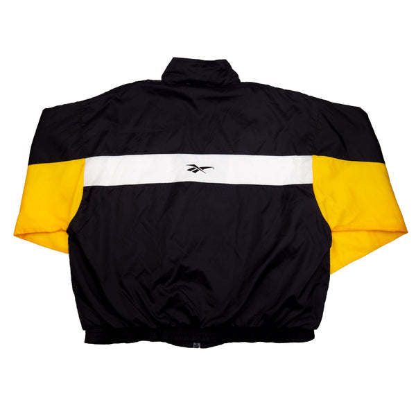 Vintage Black/Yellow Reebok Zip Jacket (1990's)