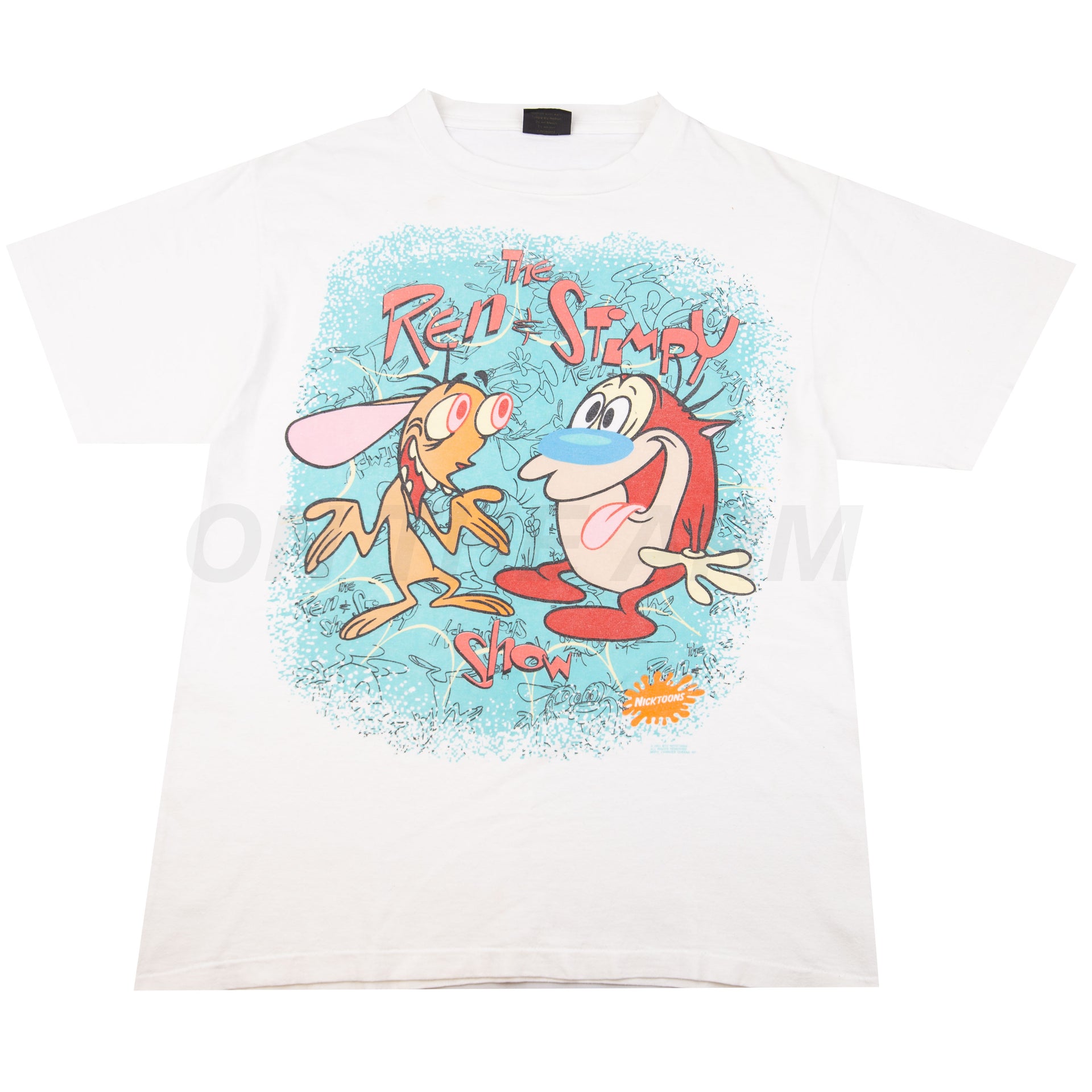 Vintage White Ren & Stimpy Tee (1991)