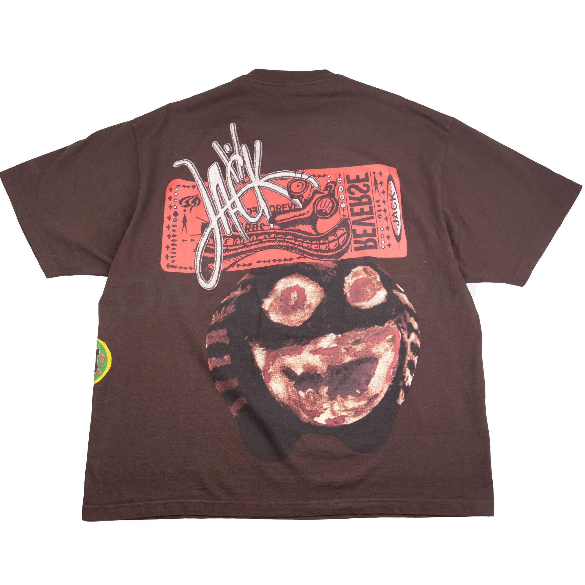 Travis Scott Brown Reverse Tee PRE-OWNED