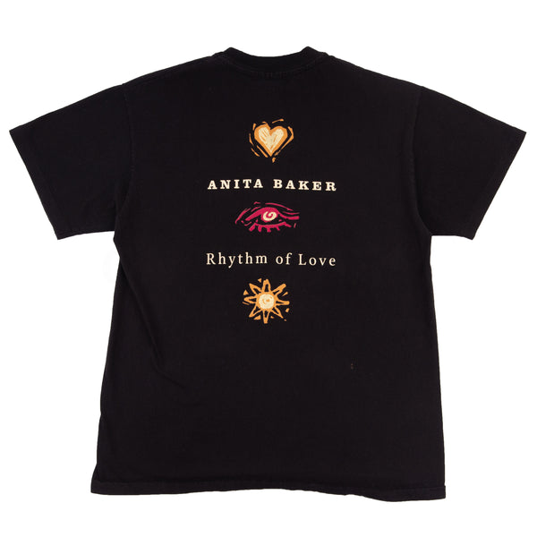 Vintage Black Anita Baker Rhythm Of Love Tee