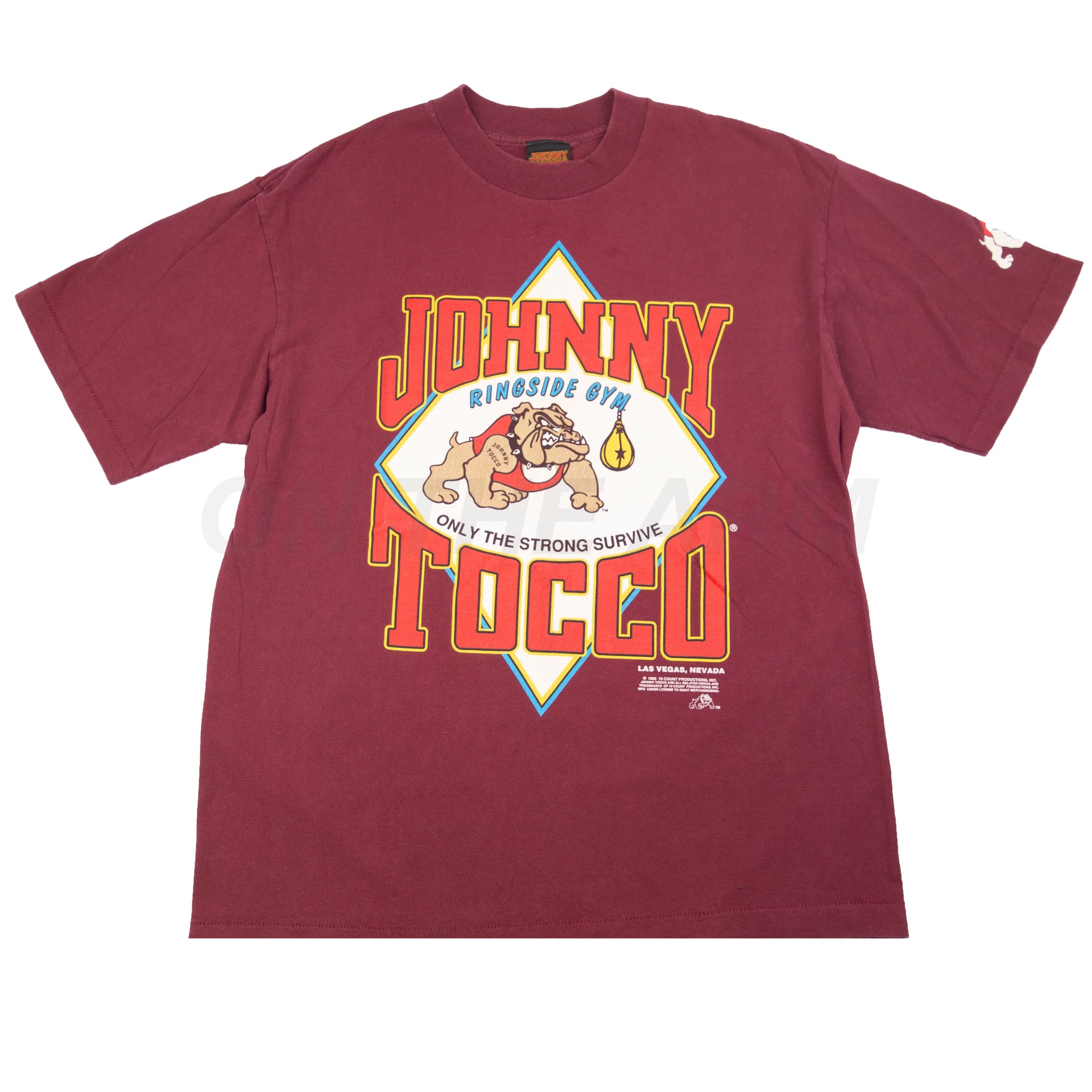 Vintage Maroon Las Vegas Johnny Tocco Gym Tee (1993)