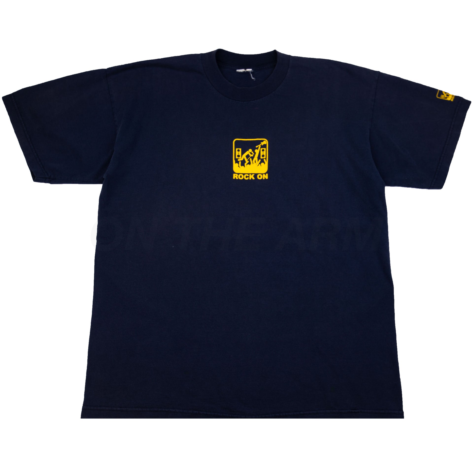 Vintage Navy Rock On Concert Security Tee (2000's)