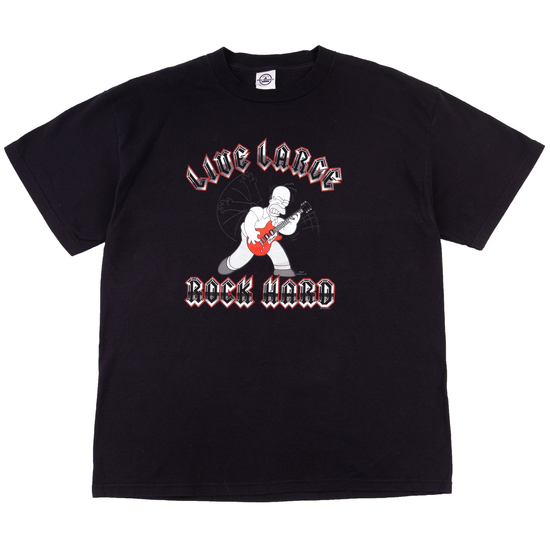 Vintage Black Homer Simpson Live Large Tee (2000's)