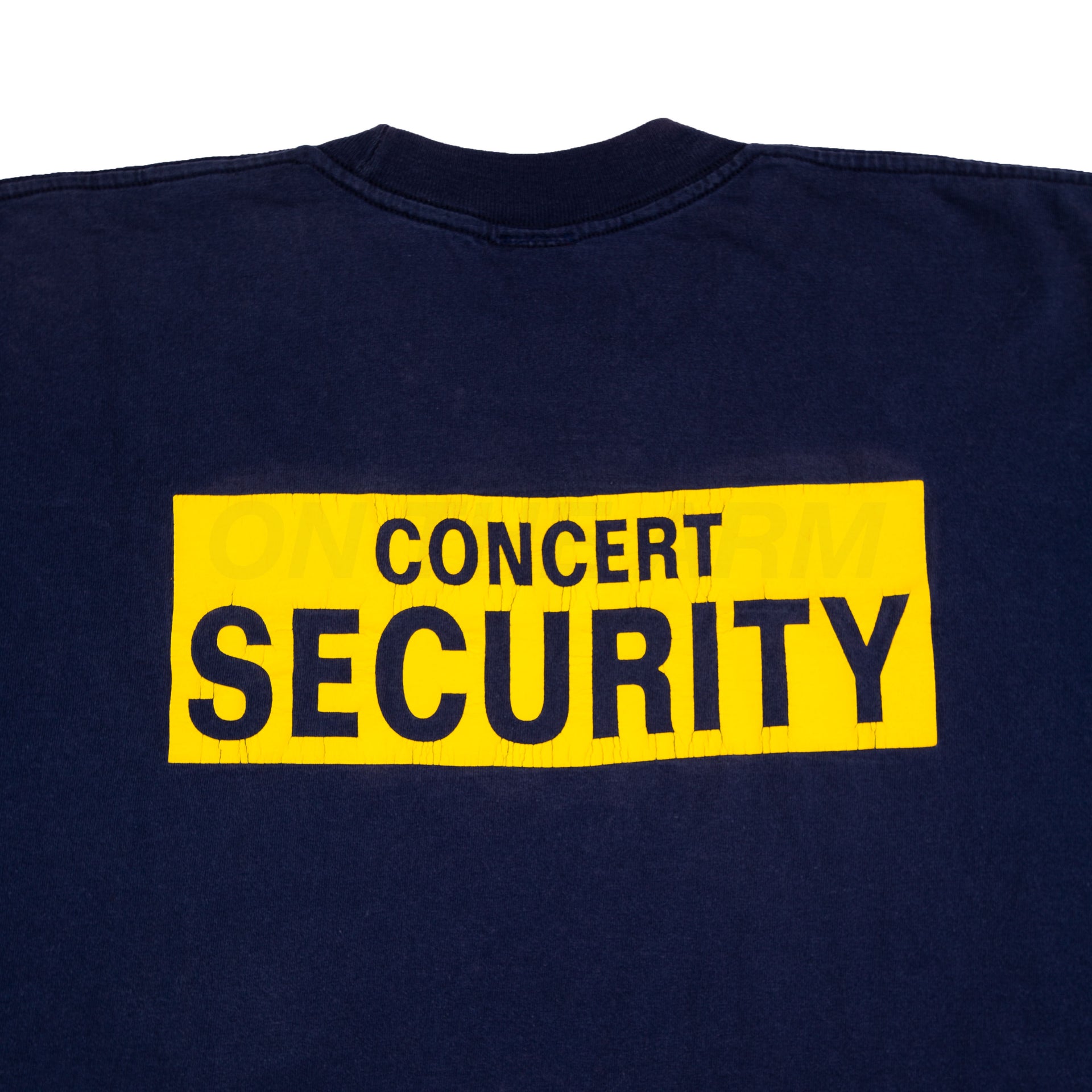 Vintage Navy Rock On Concert Security Tee (2000's)