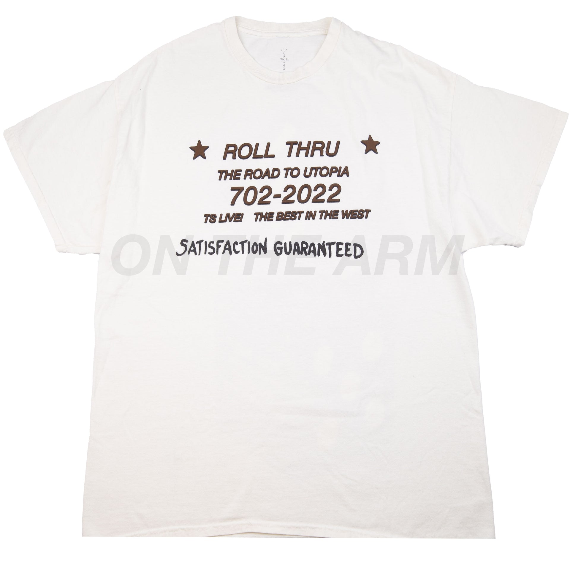 Travis Scott White Road To Utopia Tee PRE-OWNED