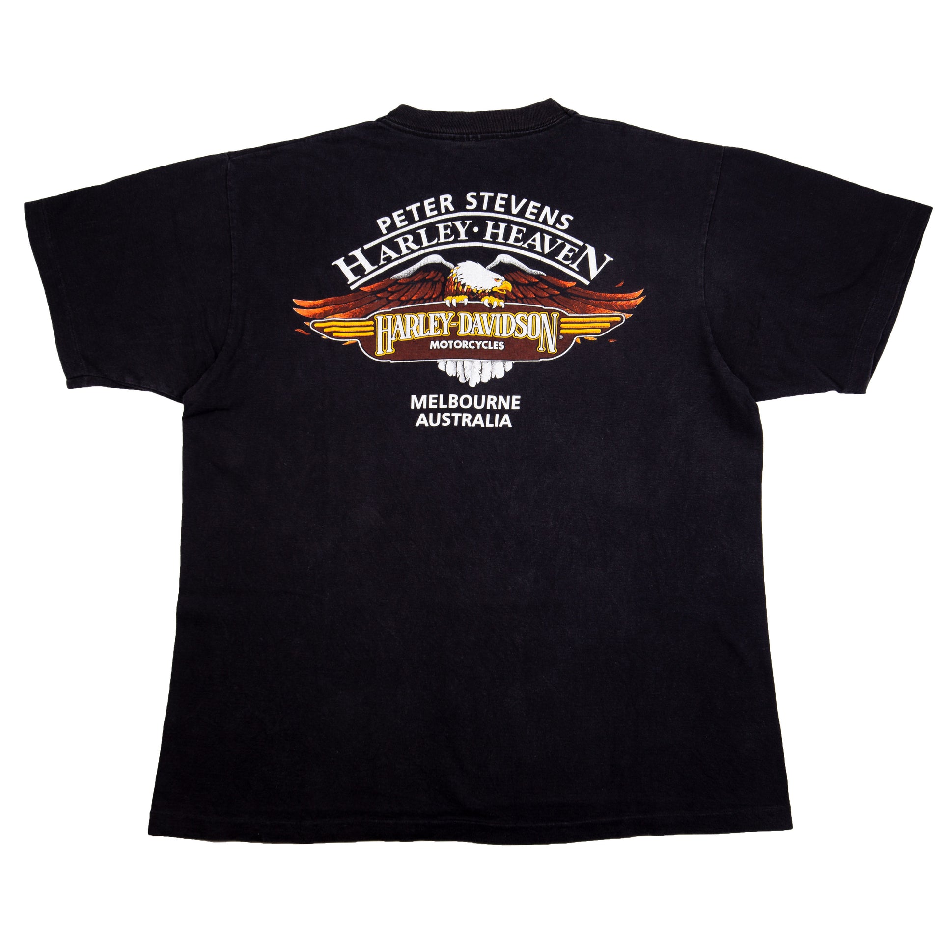 Vintage Black Harley Davidson Australia Roo Country Tee (1992)