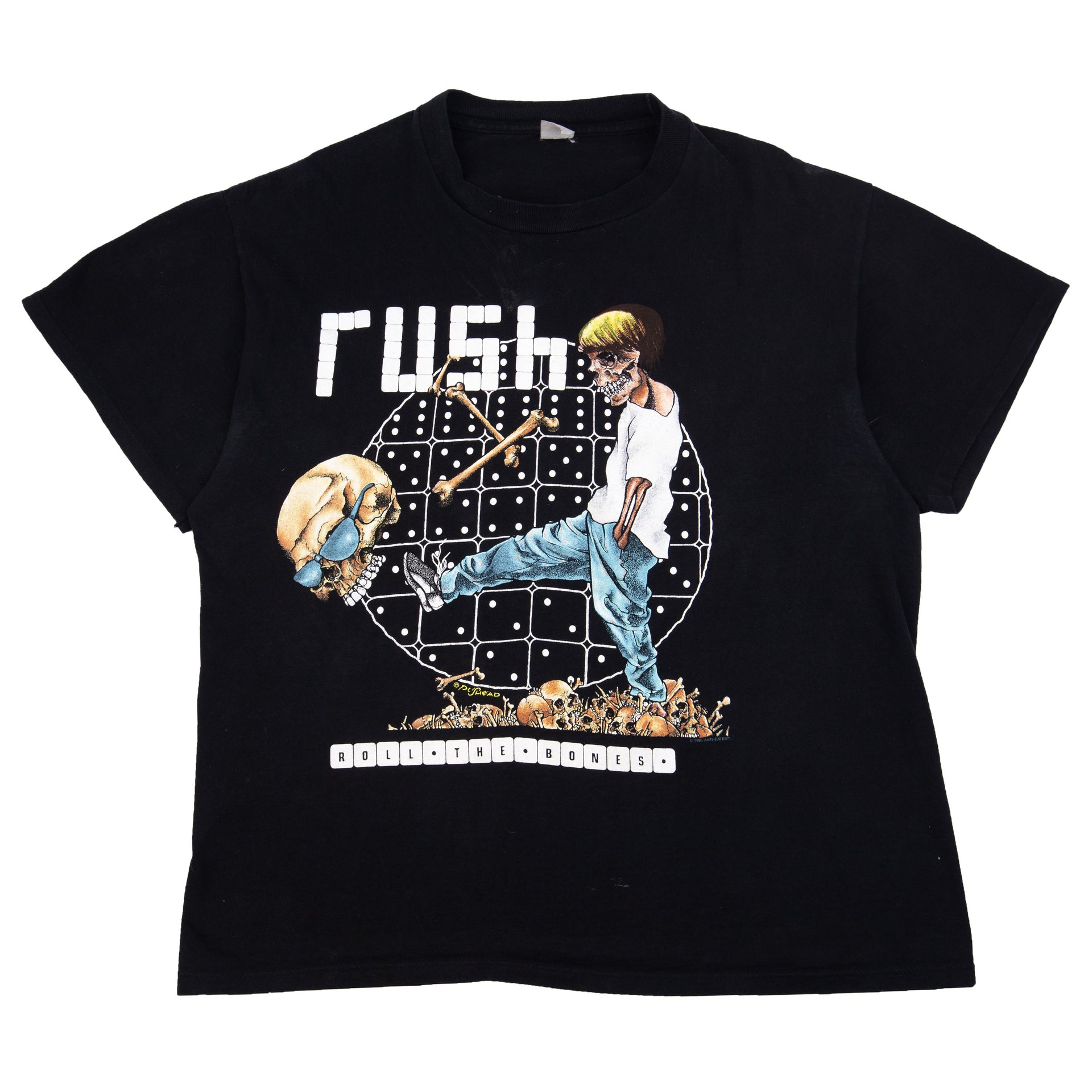 Vintage Black Rush Roll The Bones Tee (1991)