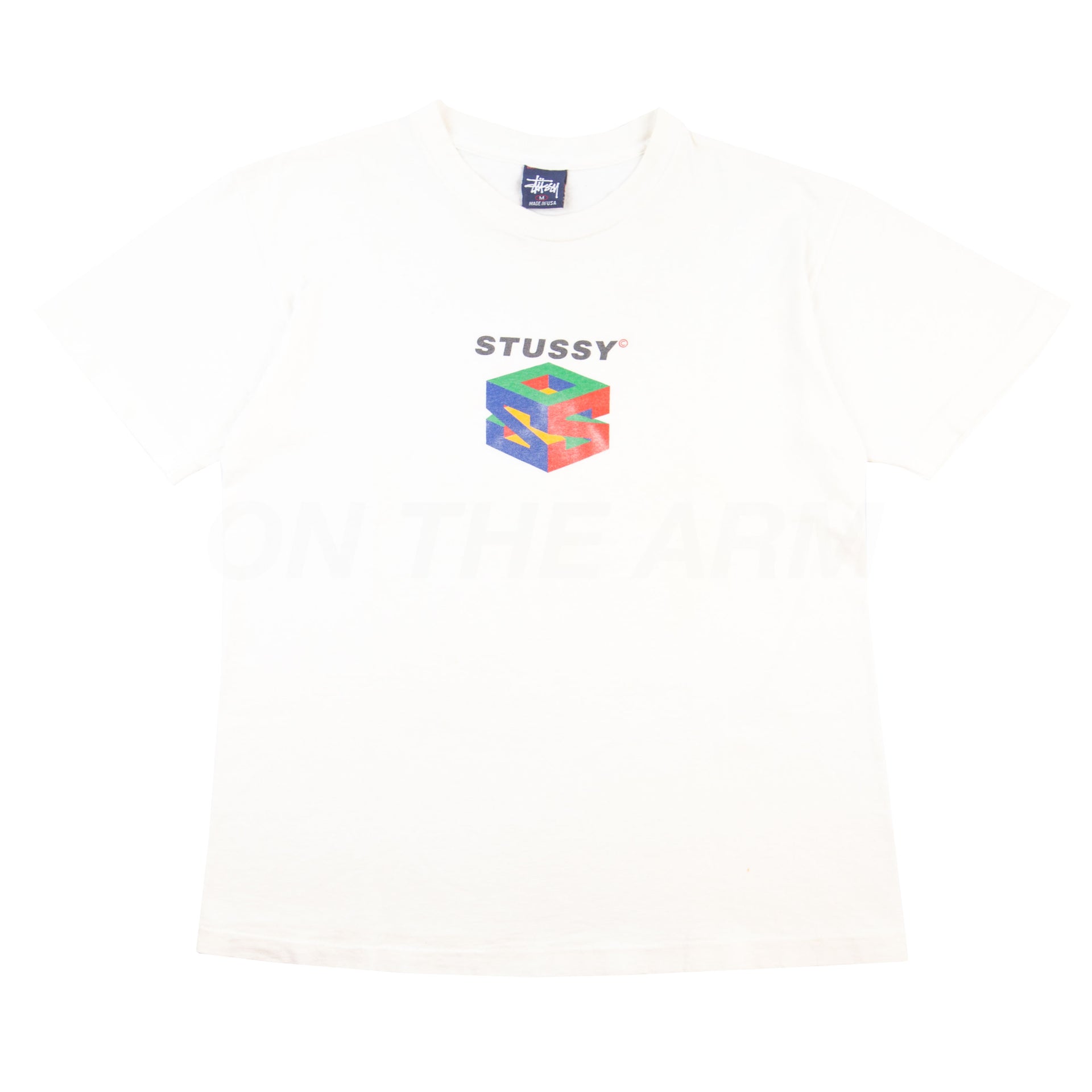 Vintage White Stussy S64 Tee (2000's) PRE-OWNED