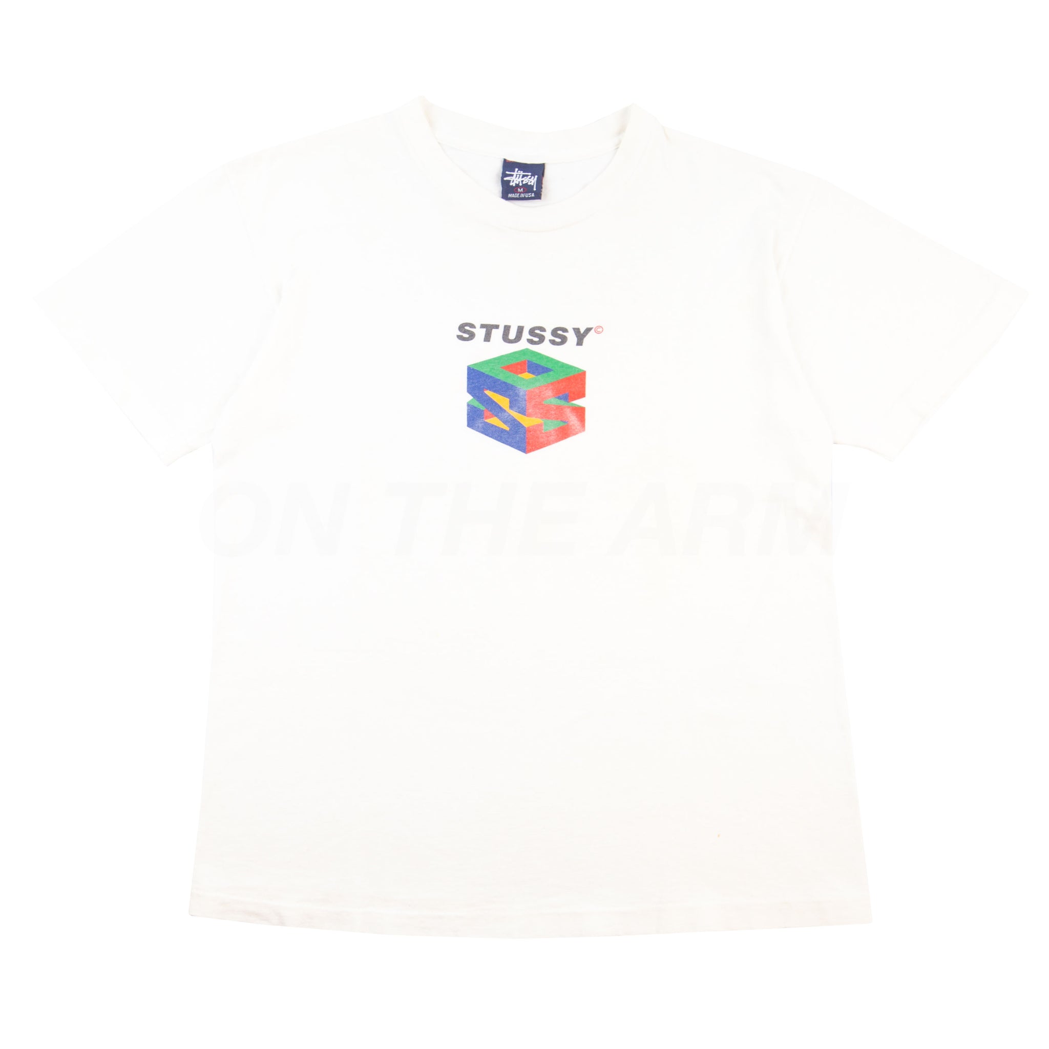 Vintage White Stussy S64 Tee (2000's) PRE-OWNED
