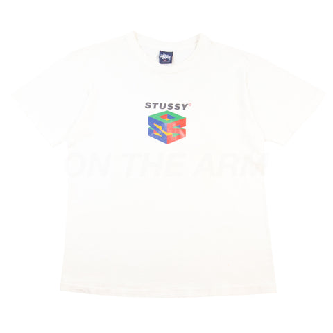 Vintage White Stussy S64 Tee (2000's) PRE-OWNED