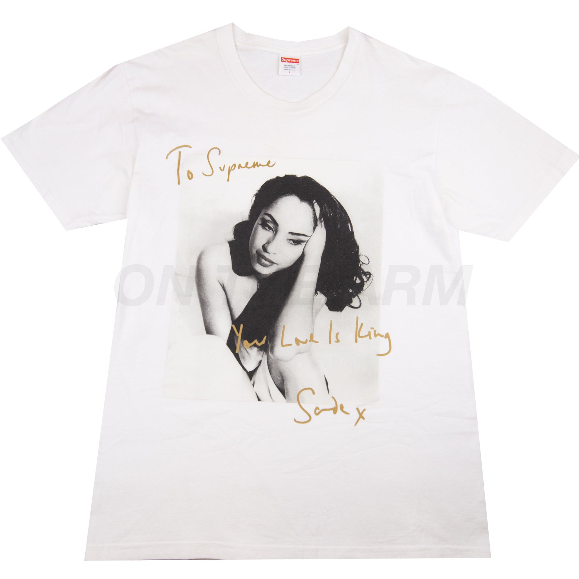 Supreme White Sade Photo Tee PRE-OWNED