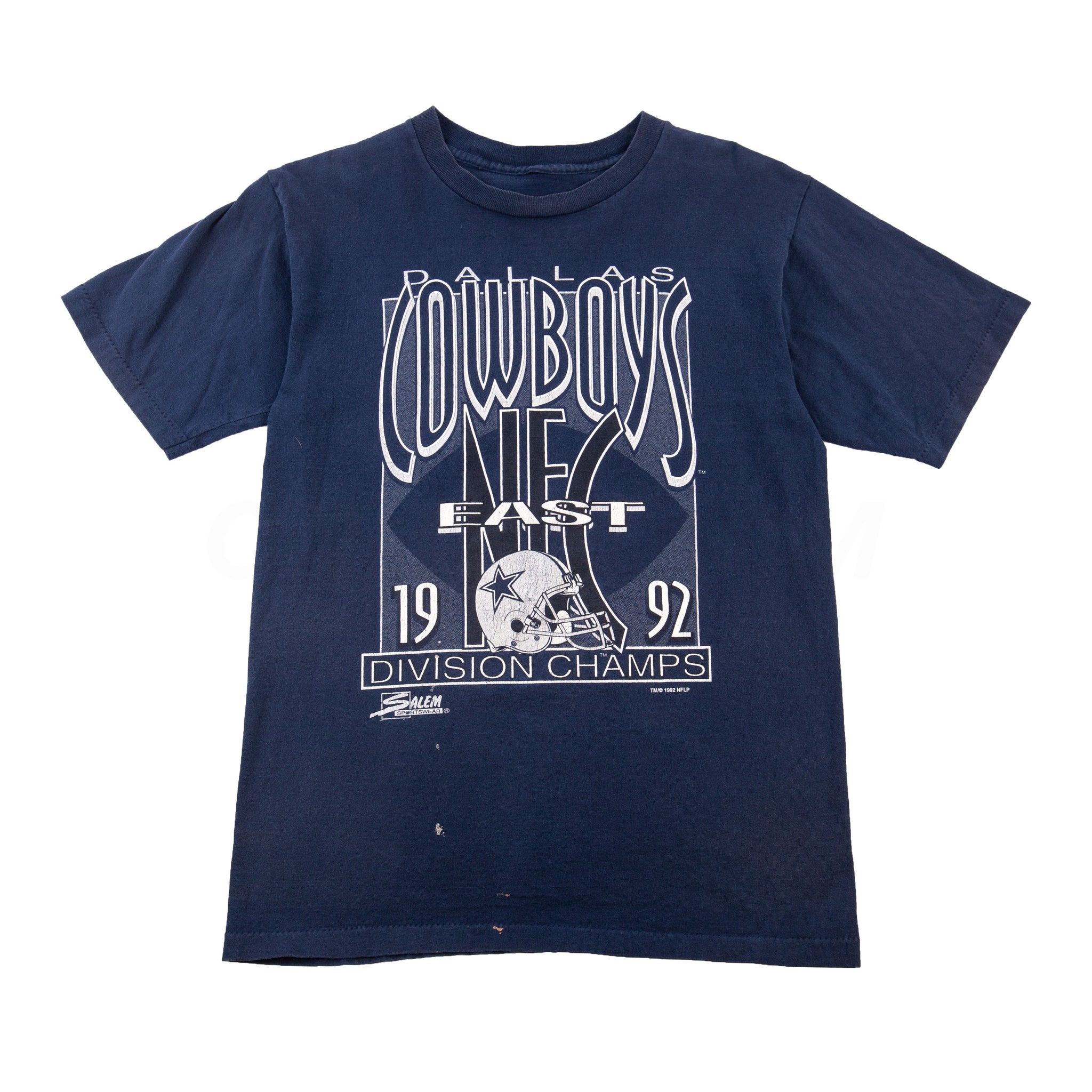 Vintage Navy Salem Cowboys Division Champs Tee (1992)