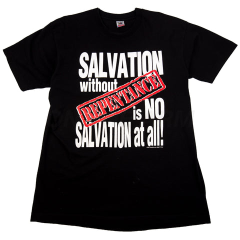 Vintage Black Salvation Without Repentance Tee (1992)
