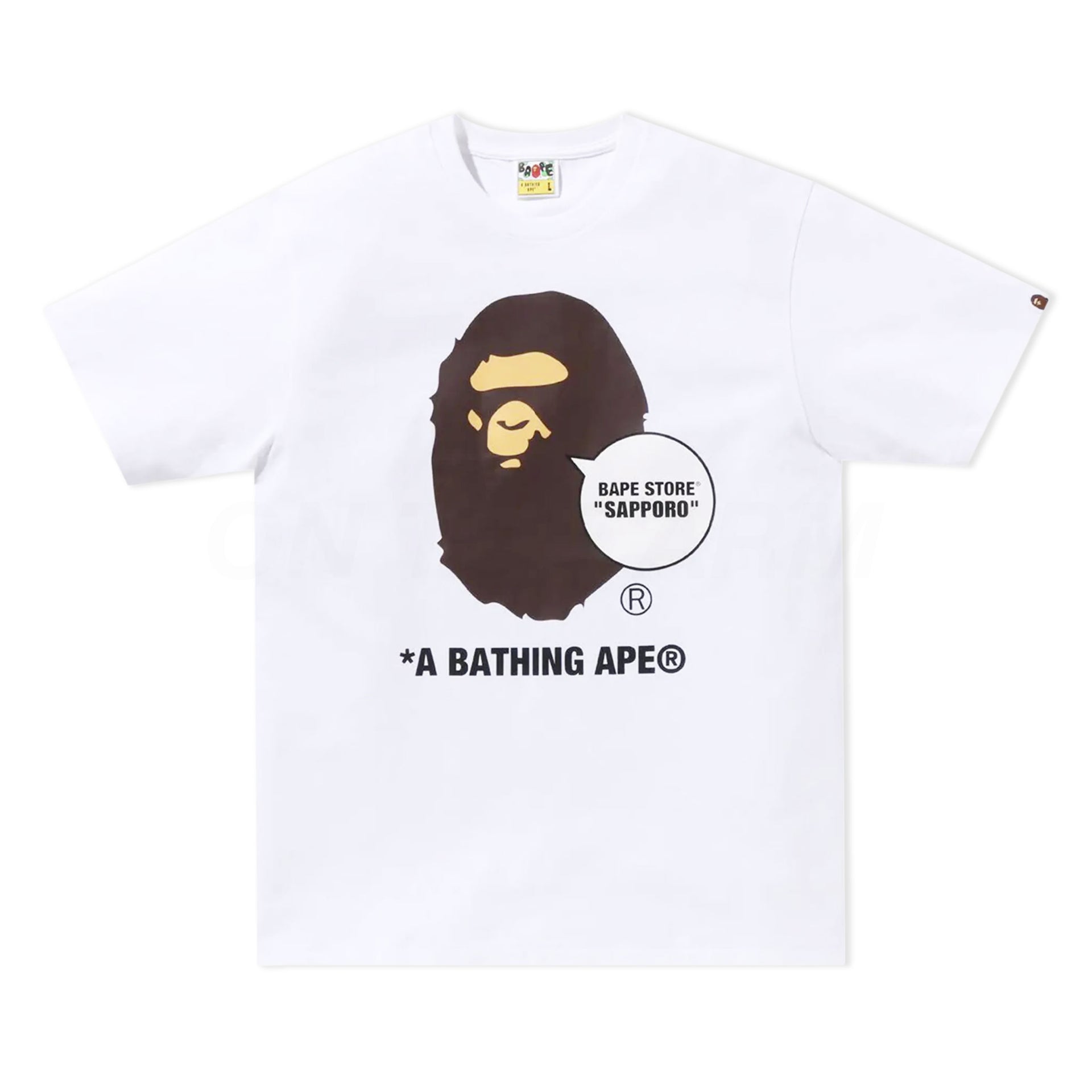 Bape White Sapporo Ape Head Tee