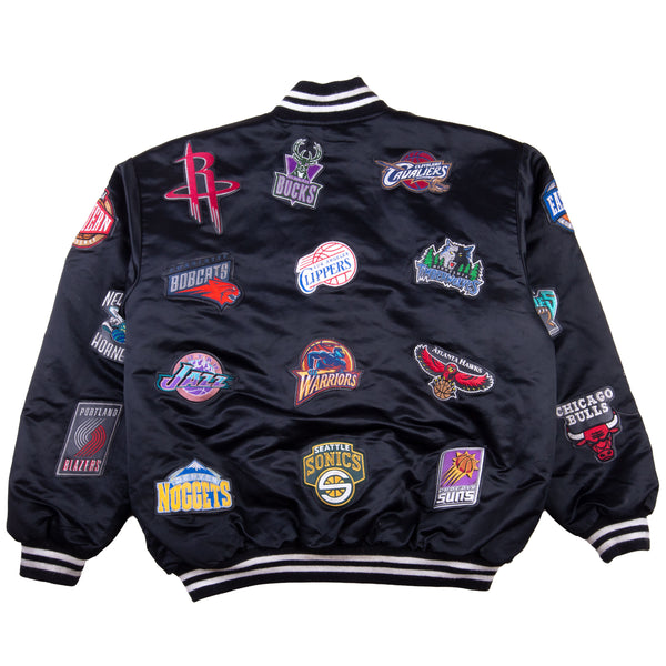 Vintage Black NBA Jeff Hamilton Satin Jacket (2000's)