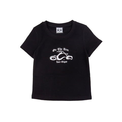 OTA Black Studded Biker BB Thermal Tee