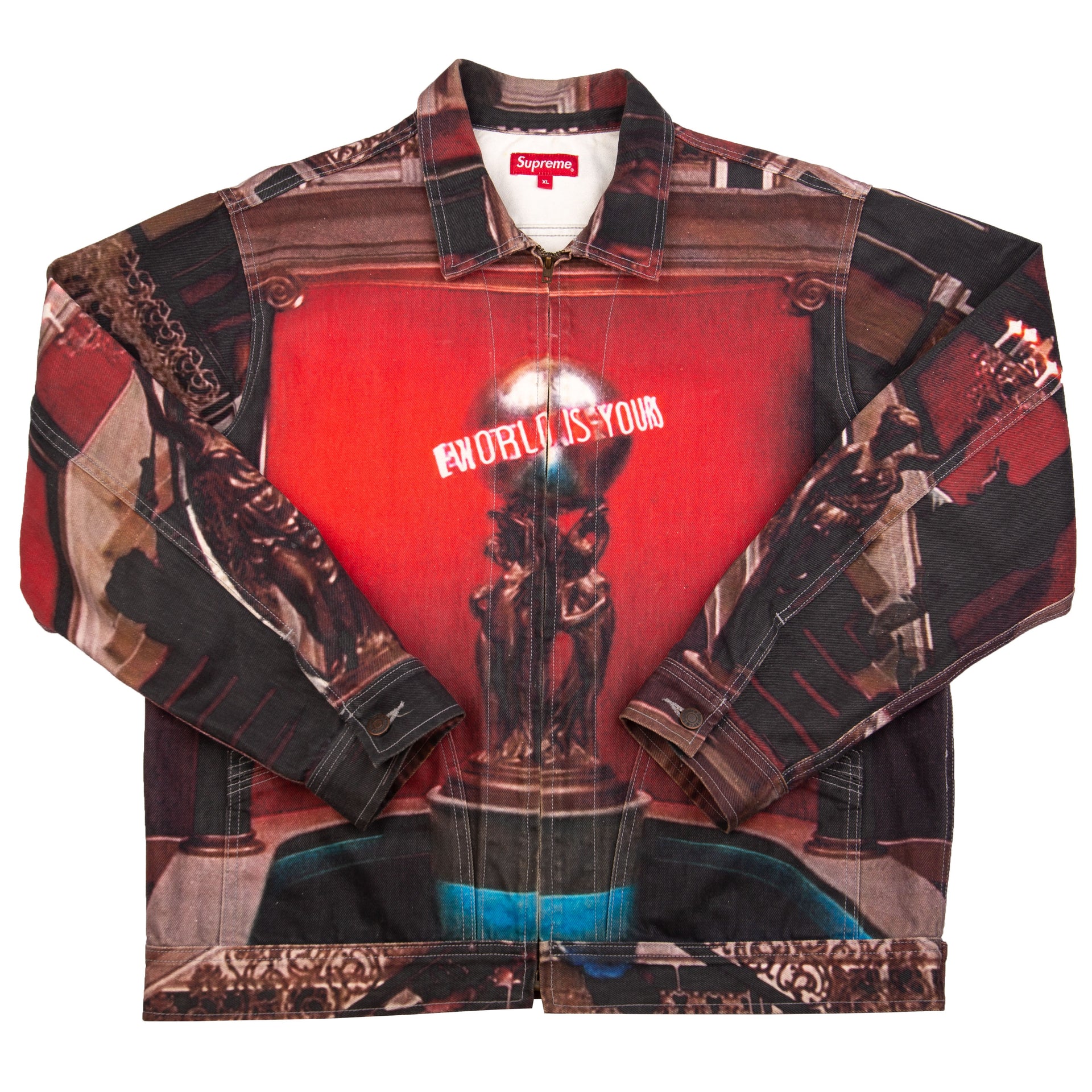 Supreme Scarface World Is Yours Denim Jacket PRE-OWNED