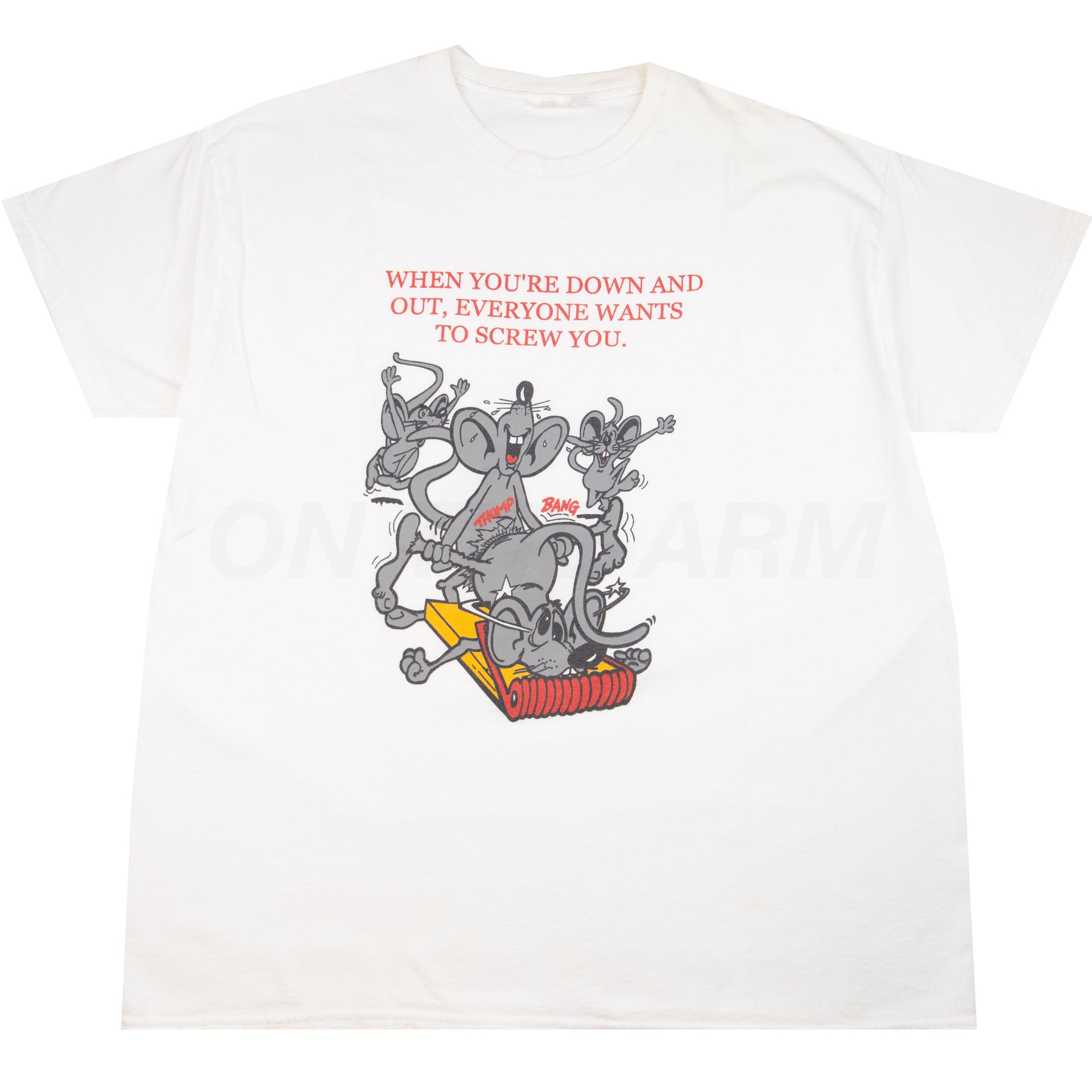 Vintage White Screw You Tee (2000's)