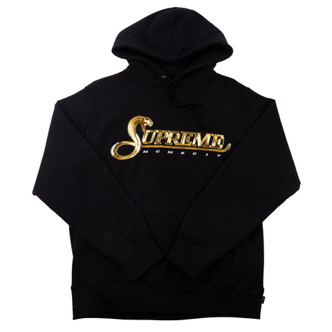 Supreme Black Sequin Viper Hoodie PRE-OWNED