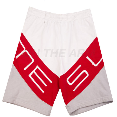 Supreme White/Red/Grey Paneled Shorts PRE-OWNED