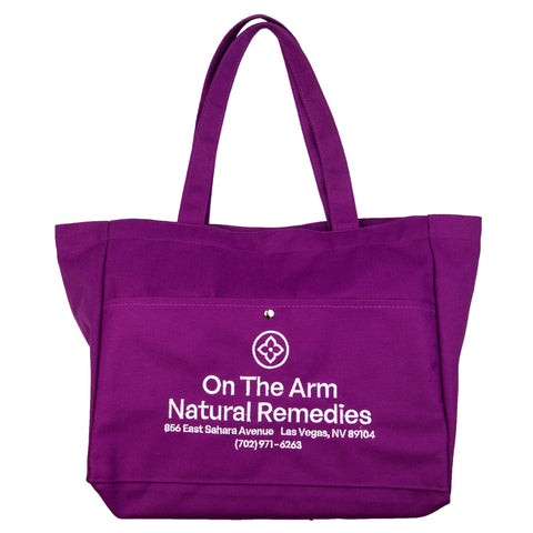 OTA Showtime Purple Natural Remedies Tote Bag