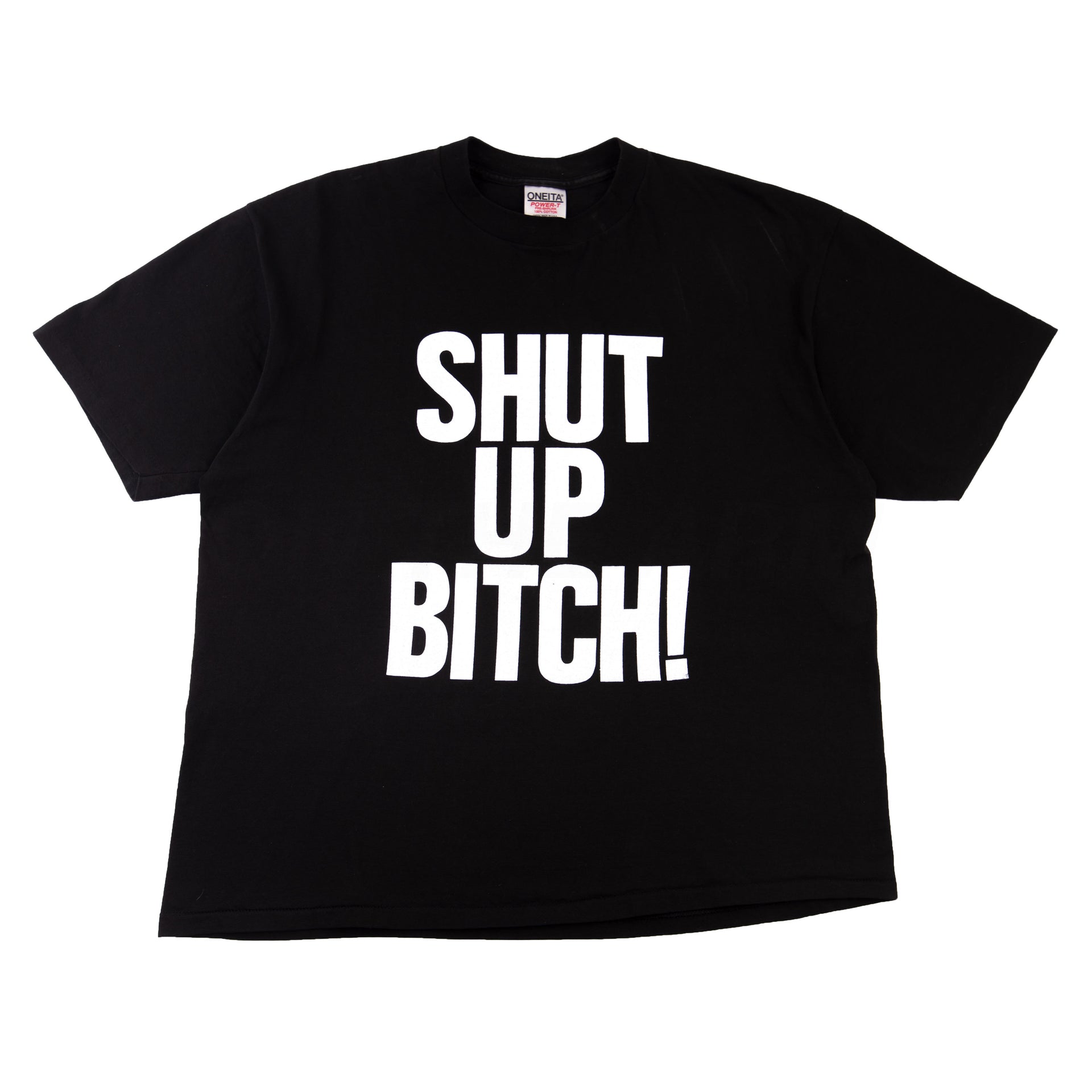 Vintage Black SHUT UP BITCH Tee (1990's)