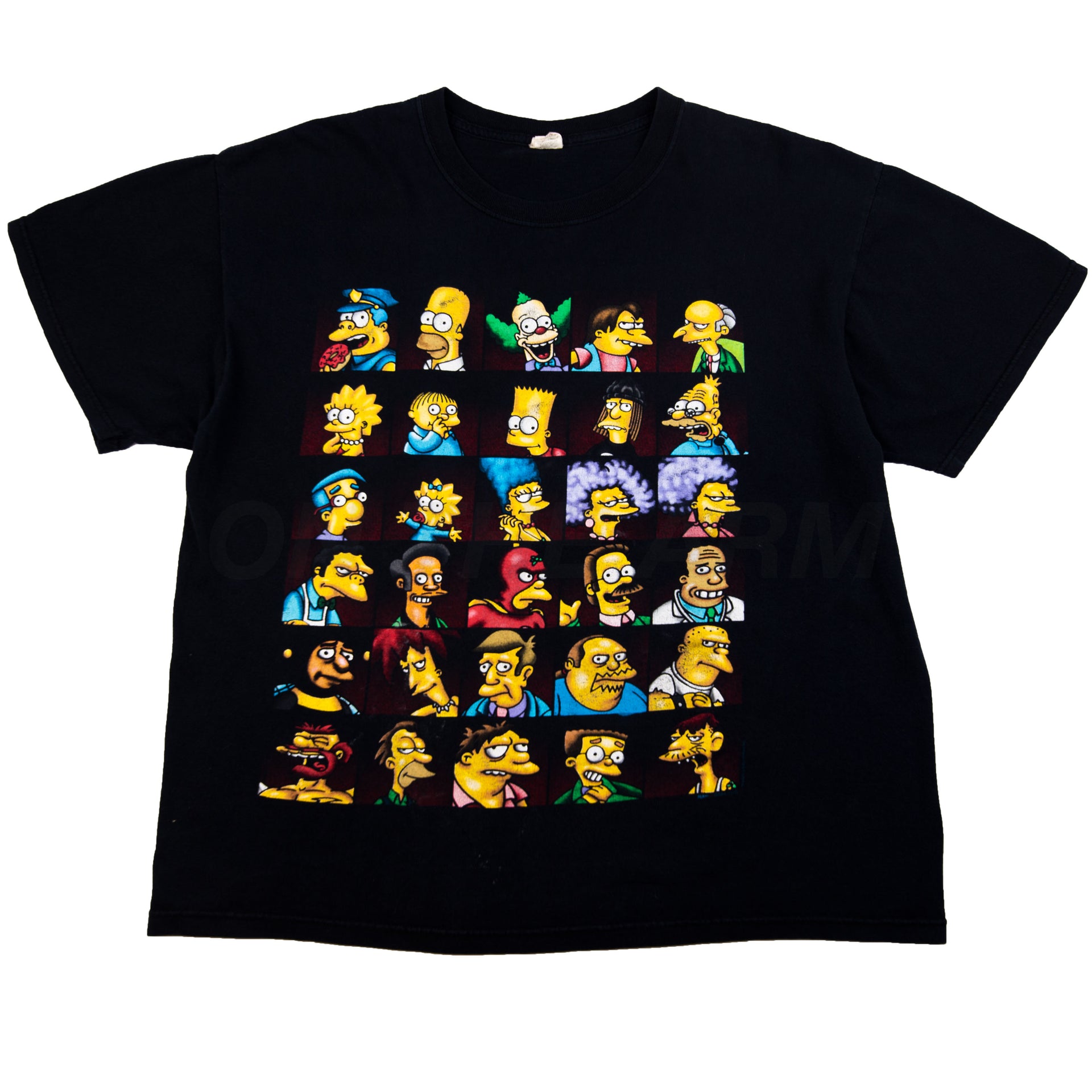Vintage Black Simpsons Characters Tee (2000's)