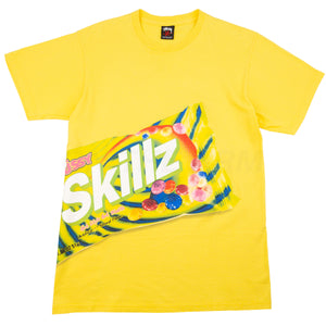 Stussy Yellow Skittles Tee (2000's) PRE-OWNED