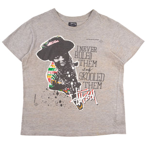 Stussy Grey I Never Ruled Them Tee PRE-OWNED