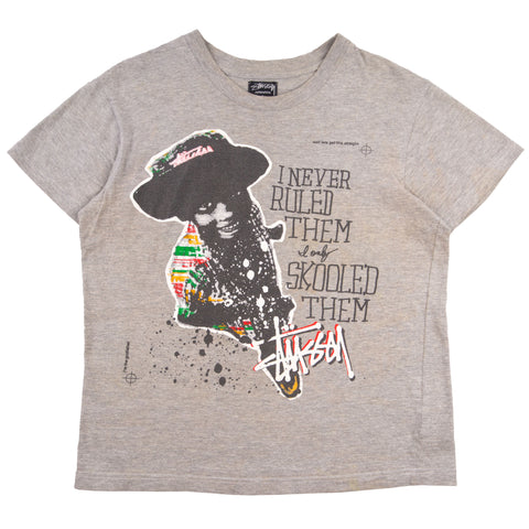 Stussy Grey I Never Ruled Them Tee PRE-OWNED