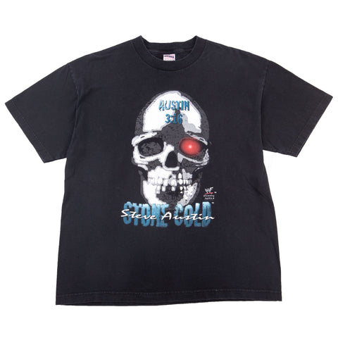 Vintage Black Stone Cold Steve Austin Skull Tee (2000's)