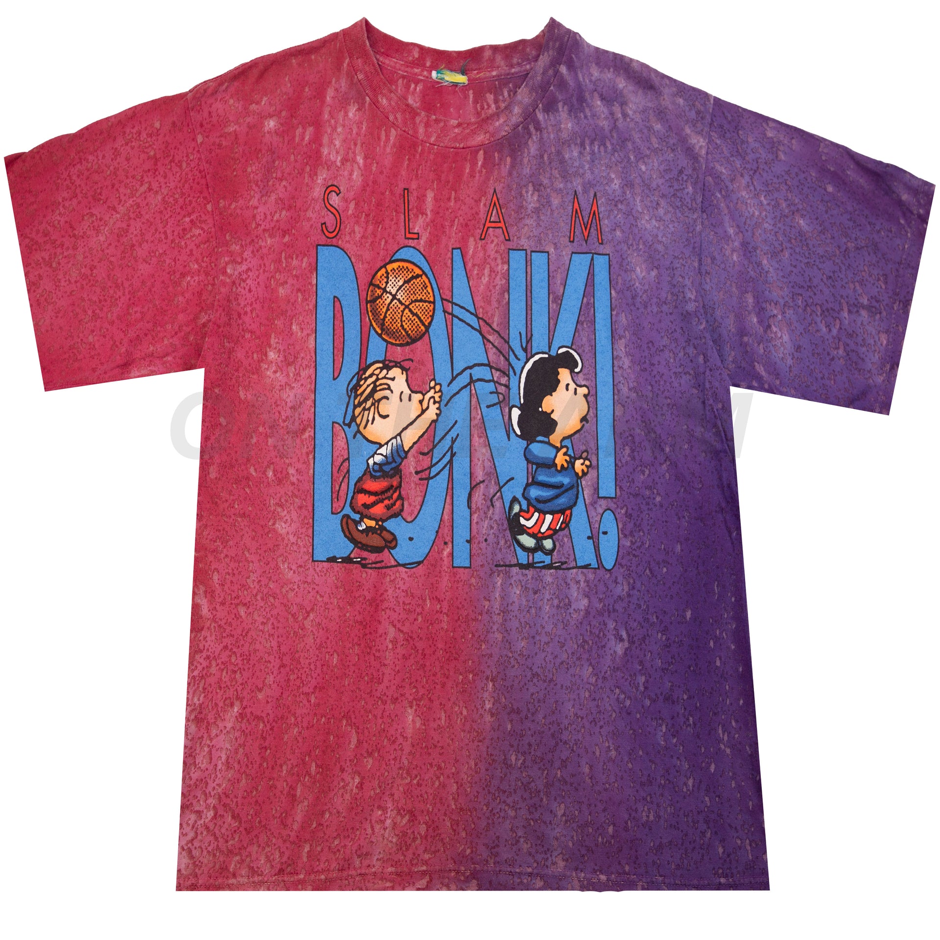Vintage Tie Dye Peanuts Slam Bonk Tee (2000's)