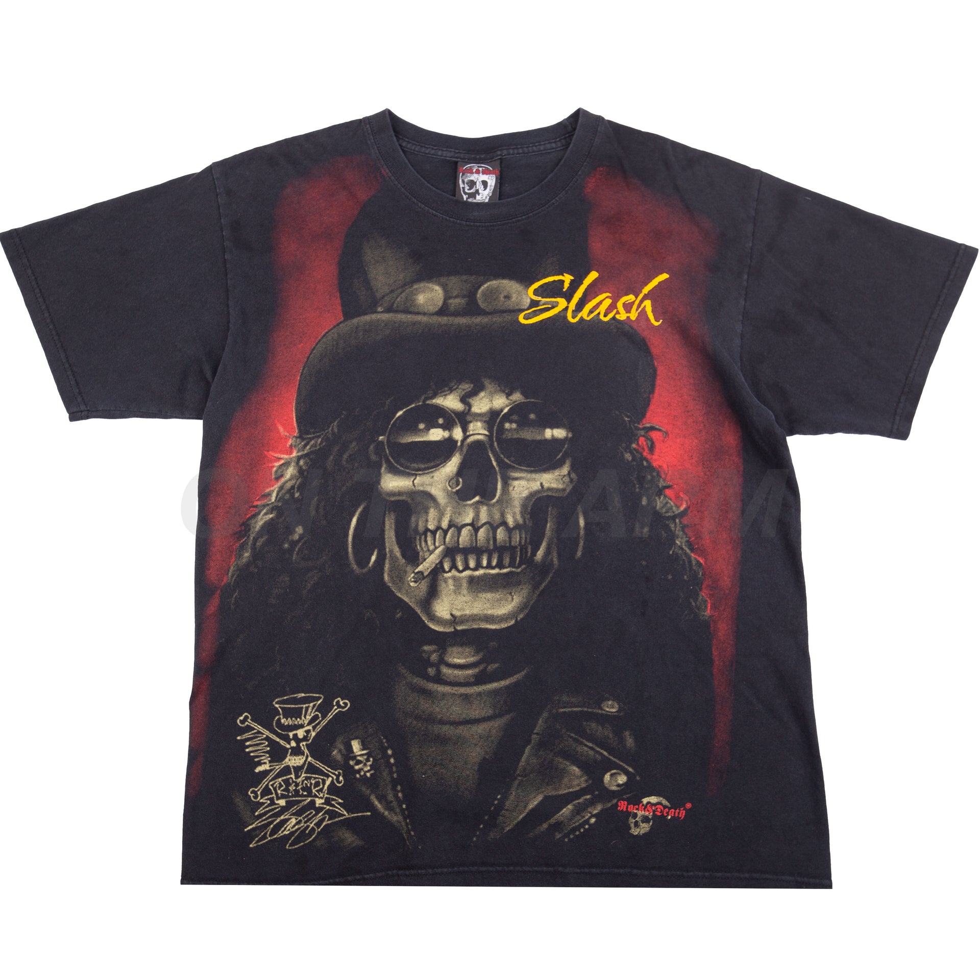 Vintage Black Slash All Over Print Tee (2000's)