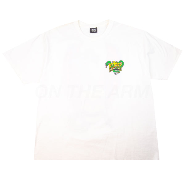 Stussy White Snake Tee PRE-OWNED