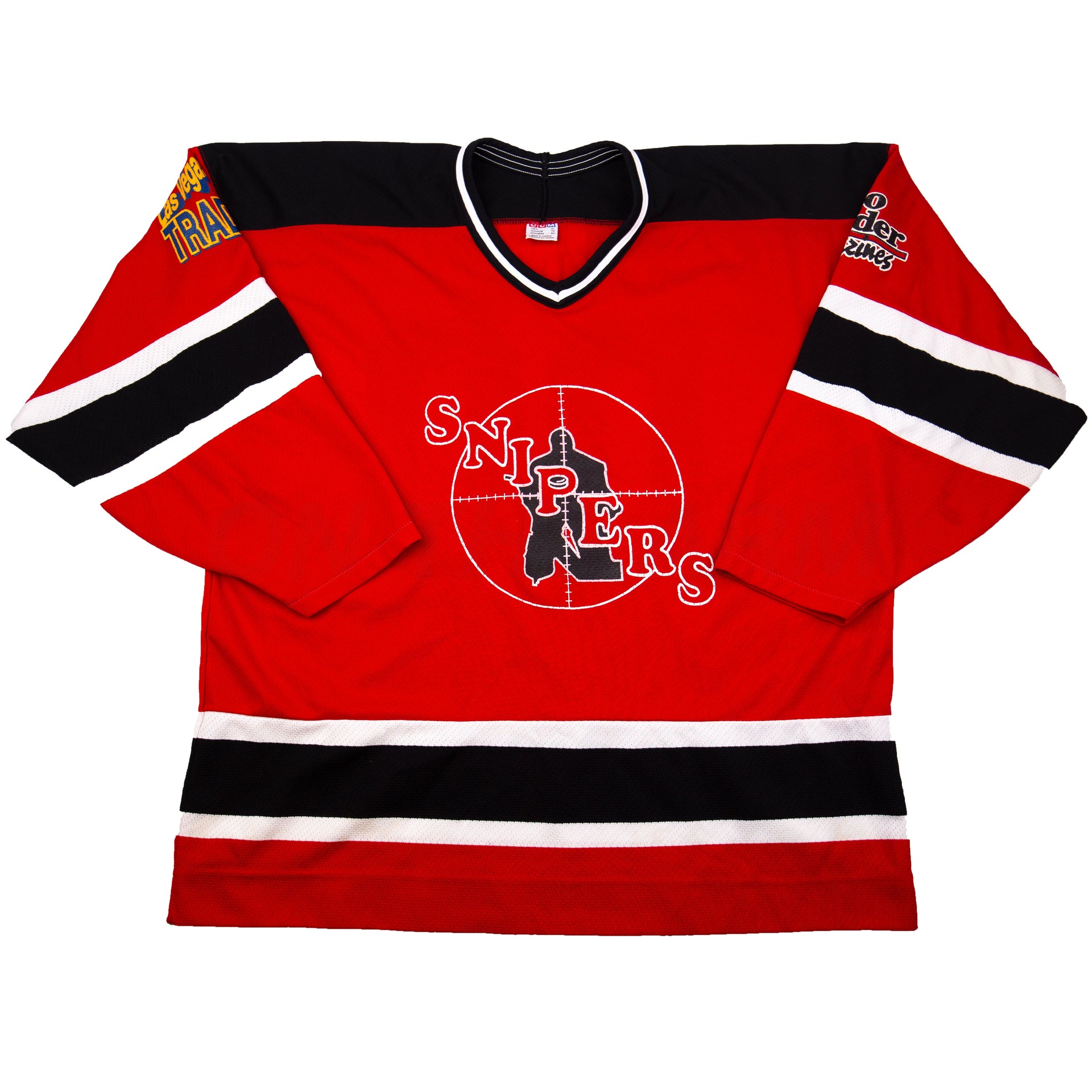 Vintage Red Las Vegas Snipers Hockey Jersey (1990's)