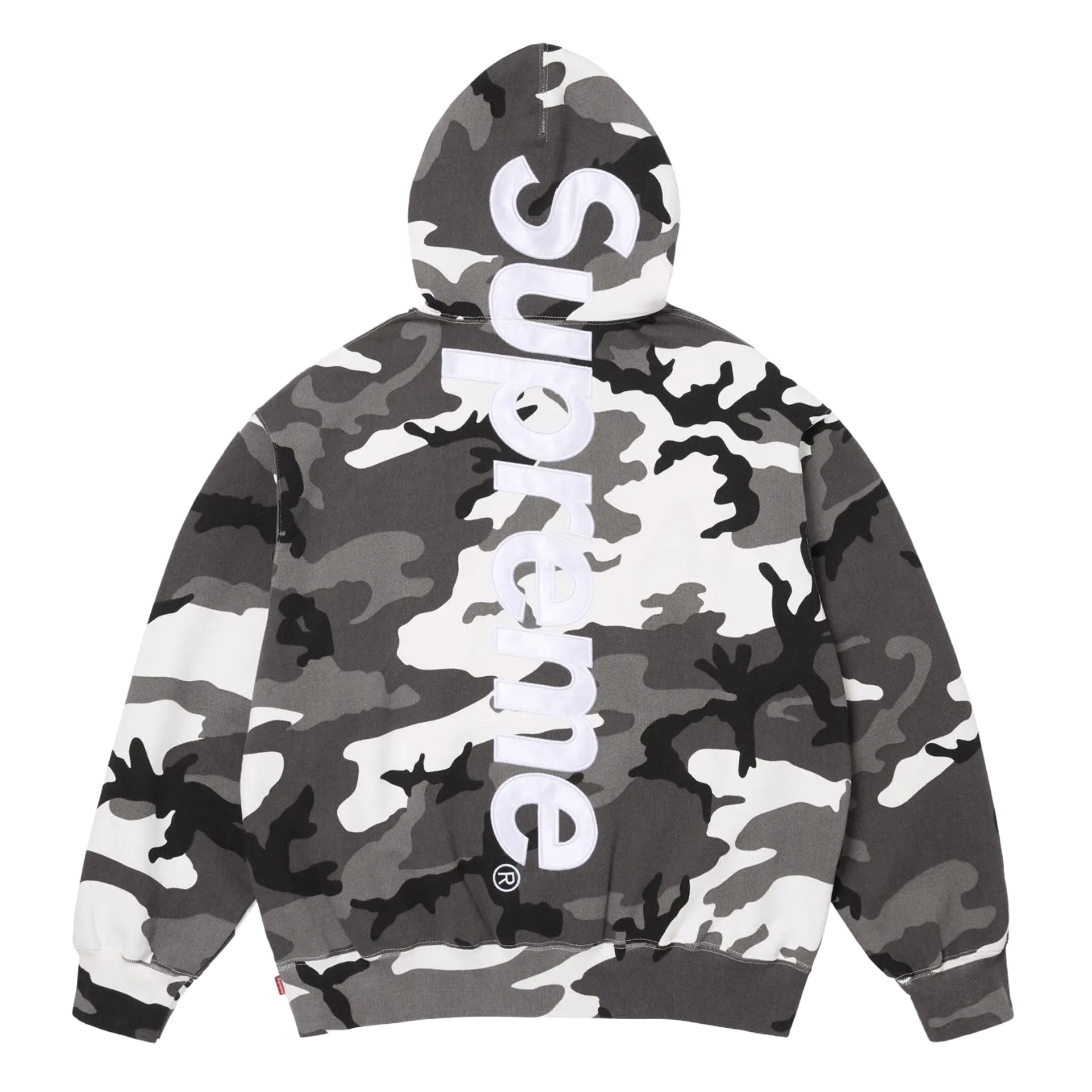 Supreme Snow Camo Applique Hoodie