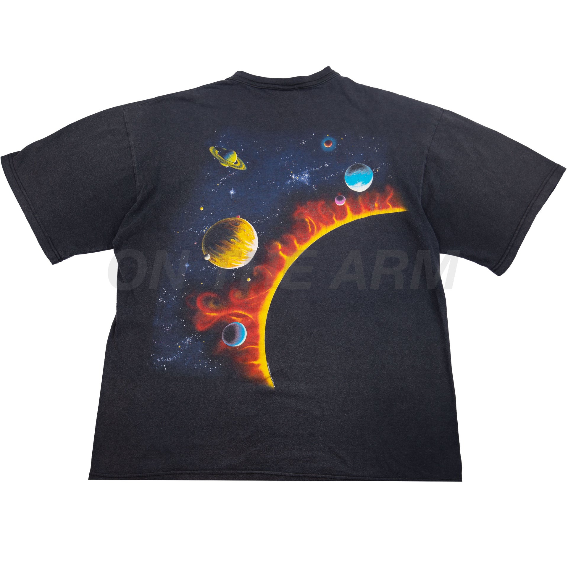 Vintage Black Solar System Tee (1990)