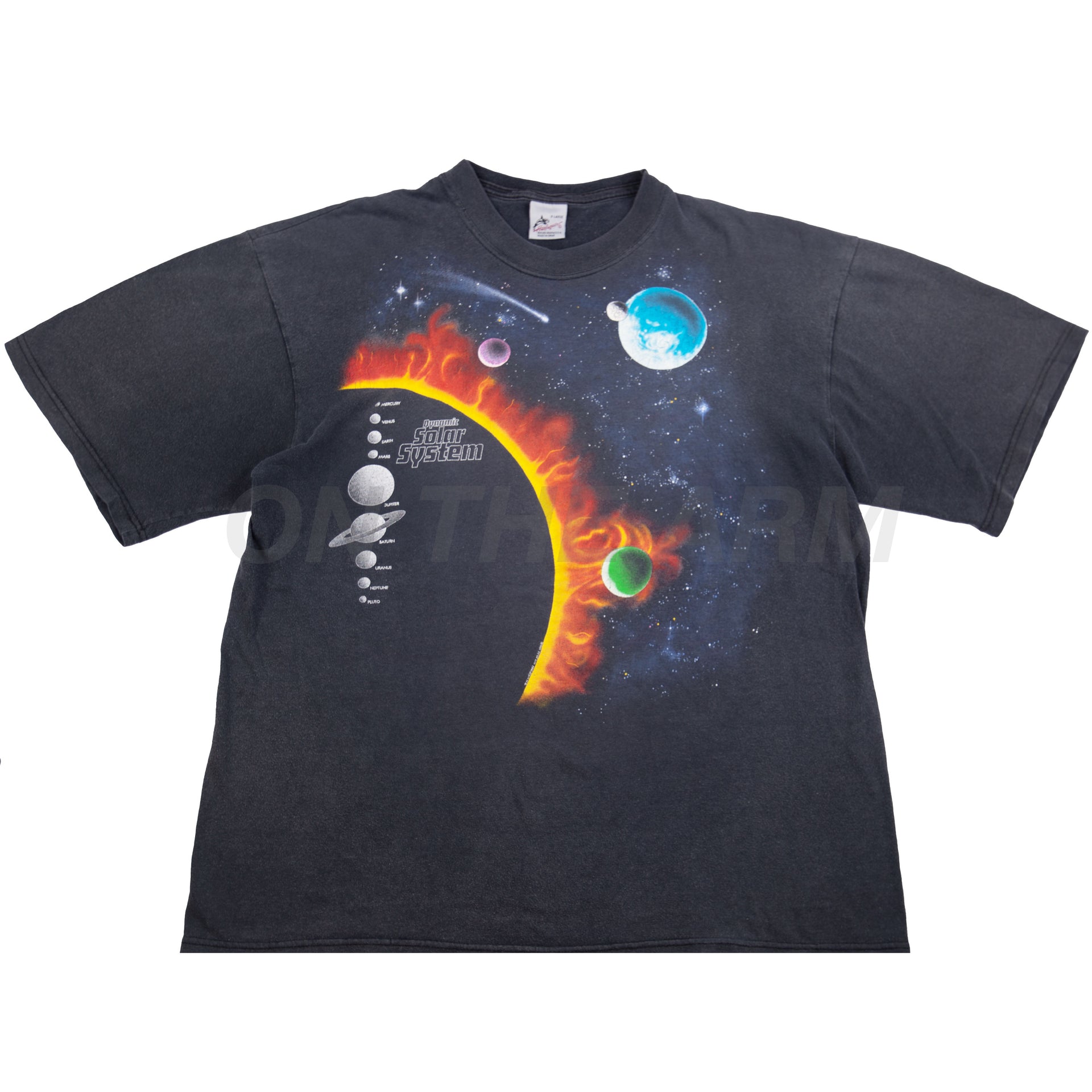 Vintage Black Solar System Tee (1990)