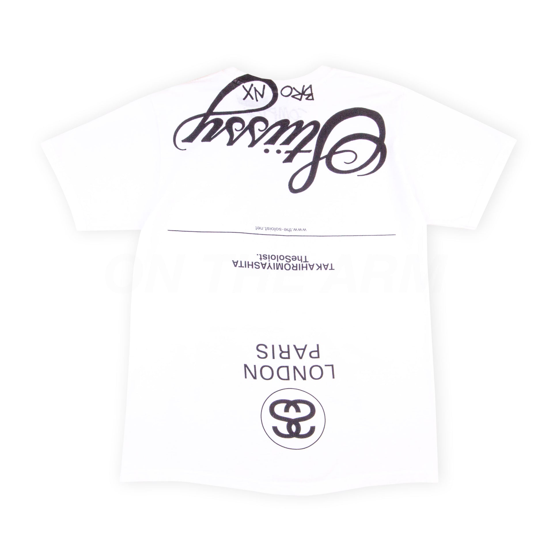 Stussy White Soloist 40th Anniversary World Tour Tee PRE-OWNED