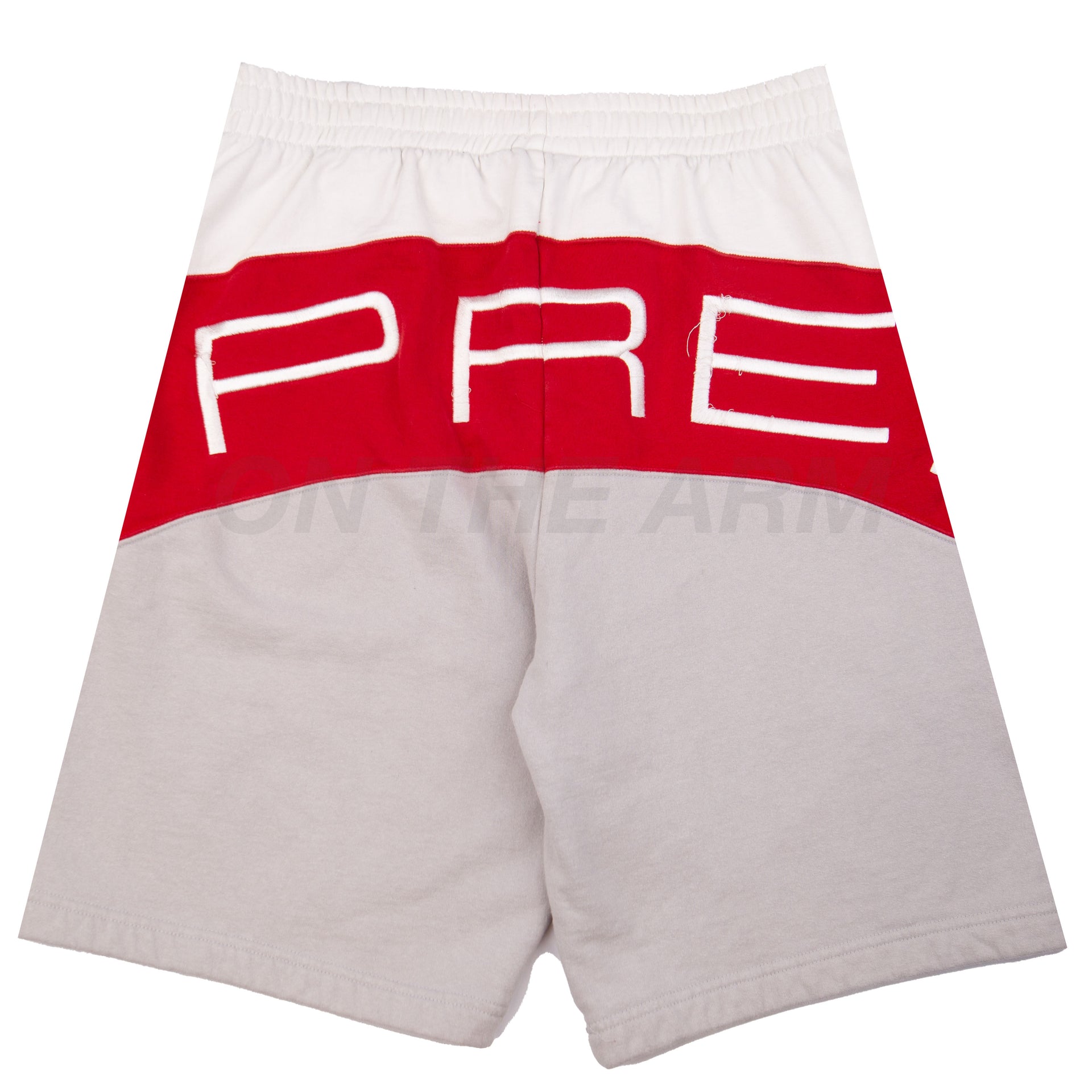 Supreme White/Red/Grey Paneled Shorts PRE-OWNED