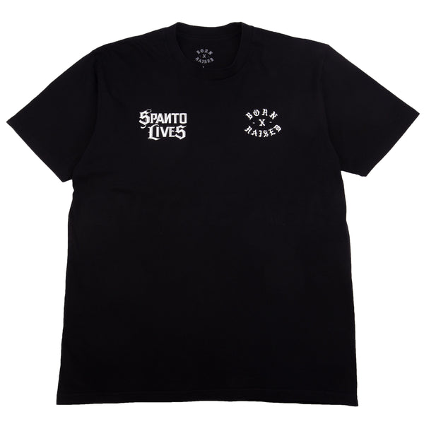 Born x Raised Black Spanto Lives Tee PRE-OWNED