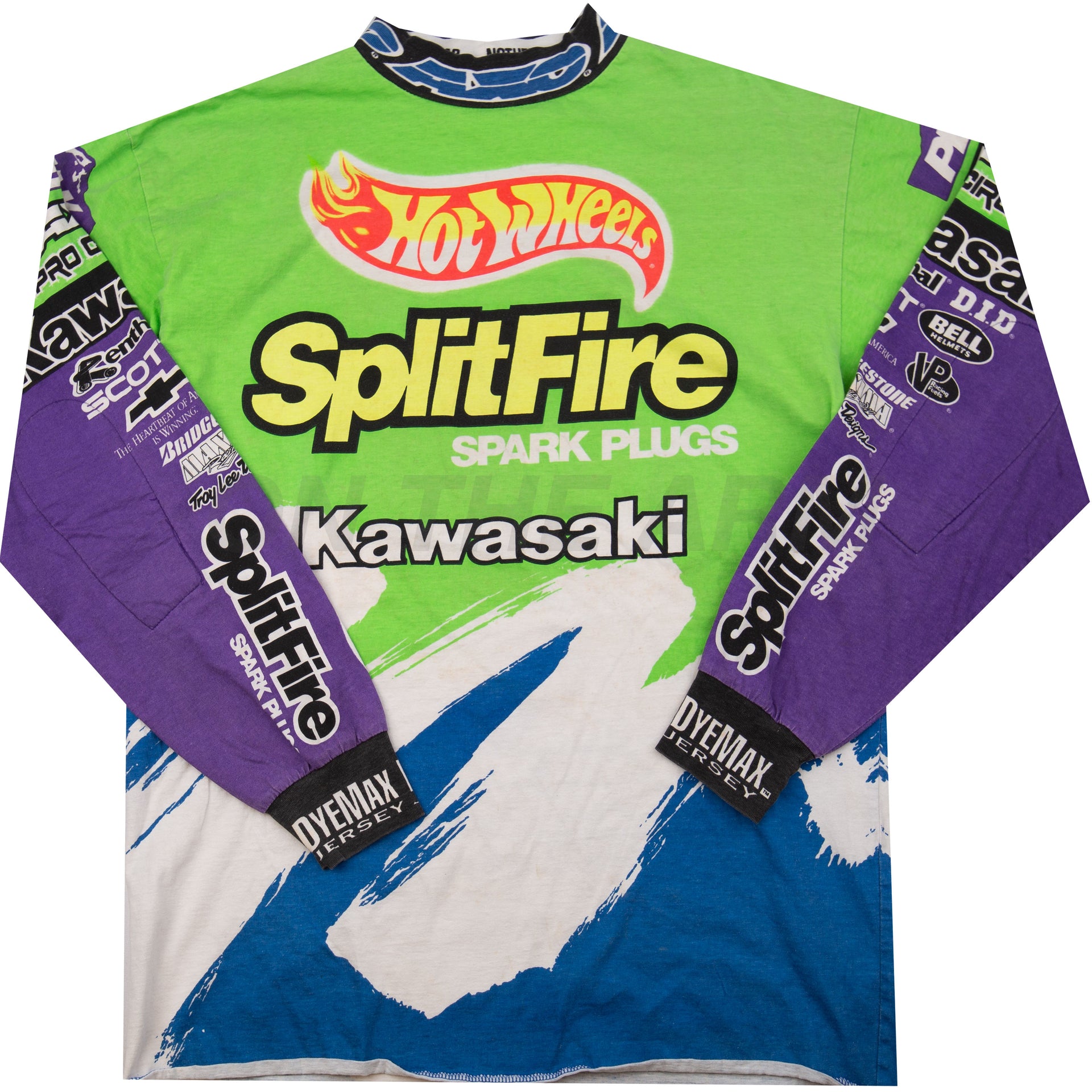 Vintage Green Hot Wheels Motocross Jersey (1994)