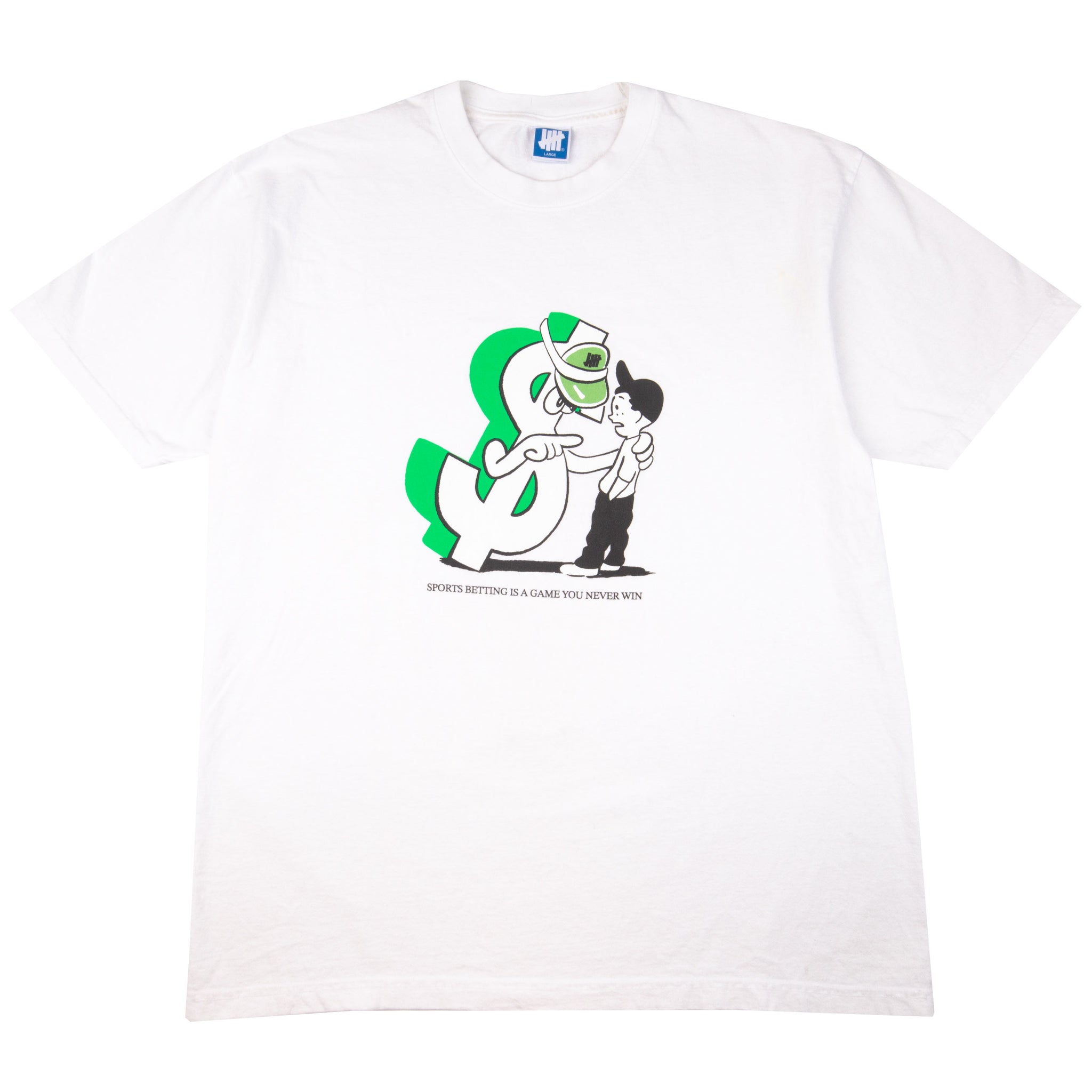 Undefeated White Sports Betting Tee PRE-OWNED