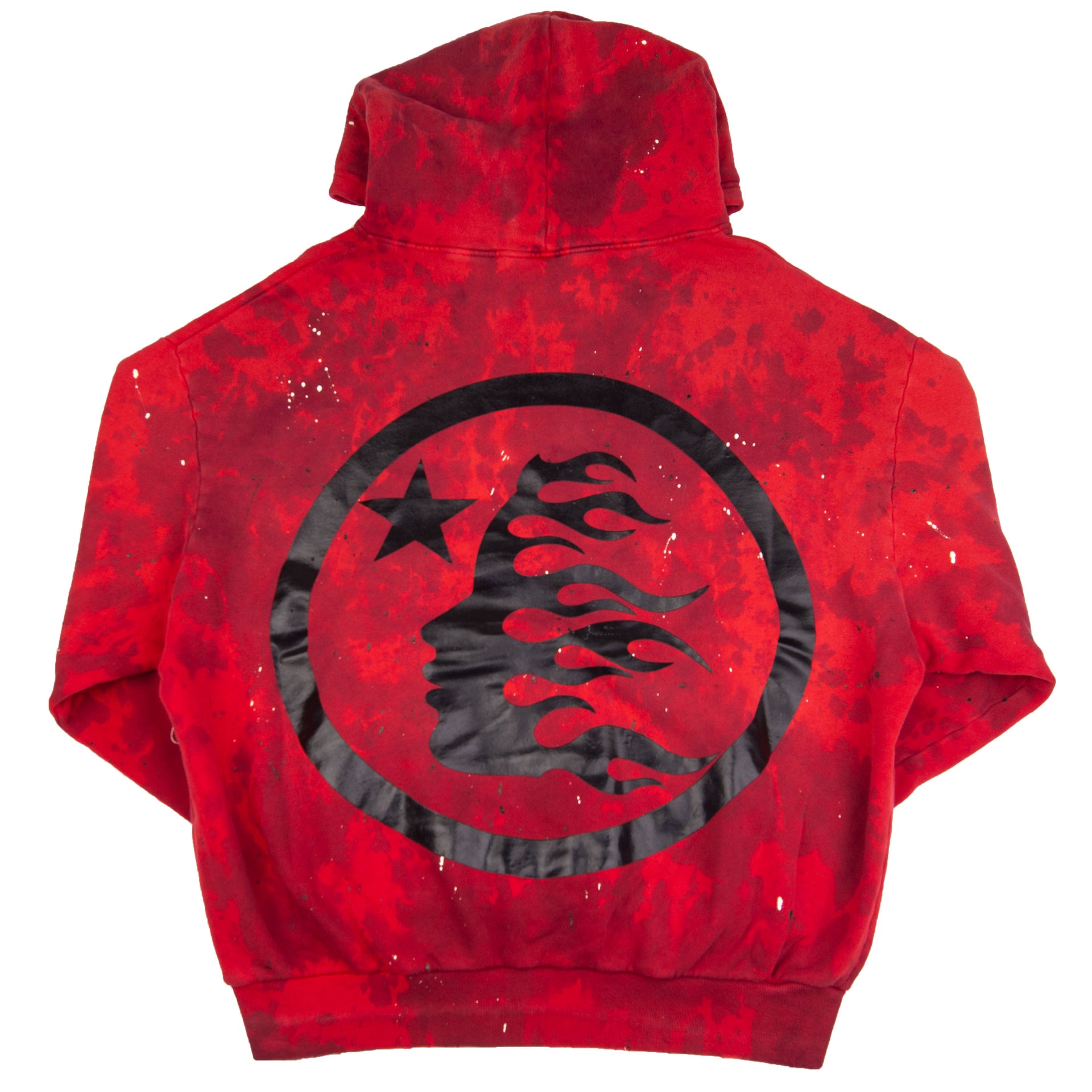 Hellstar Sports Red Tie Dye Skull Hoodie