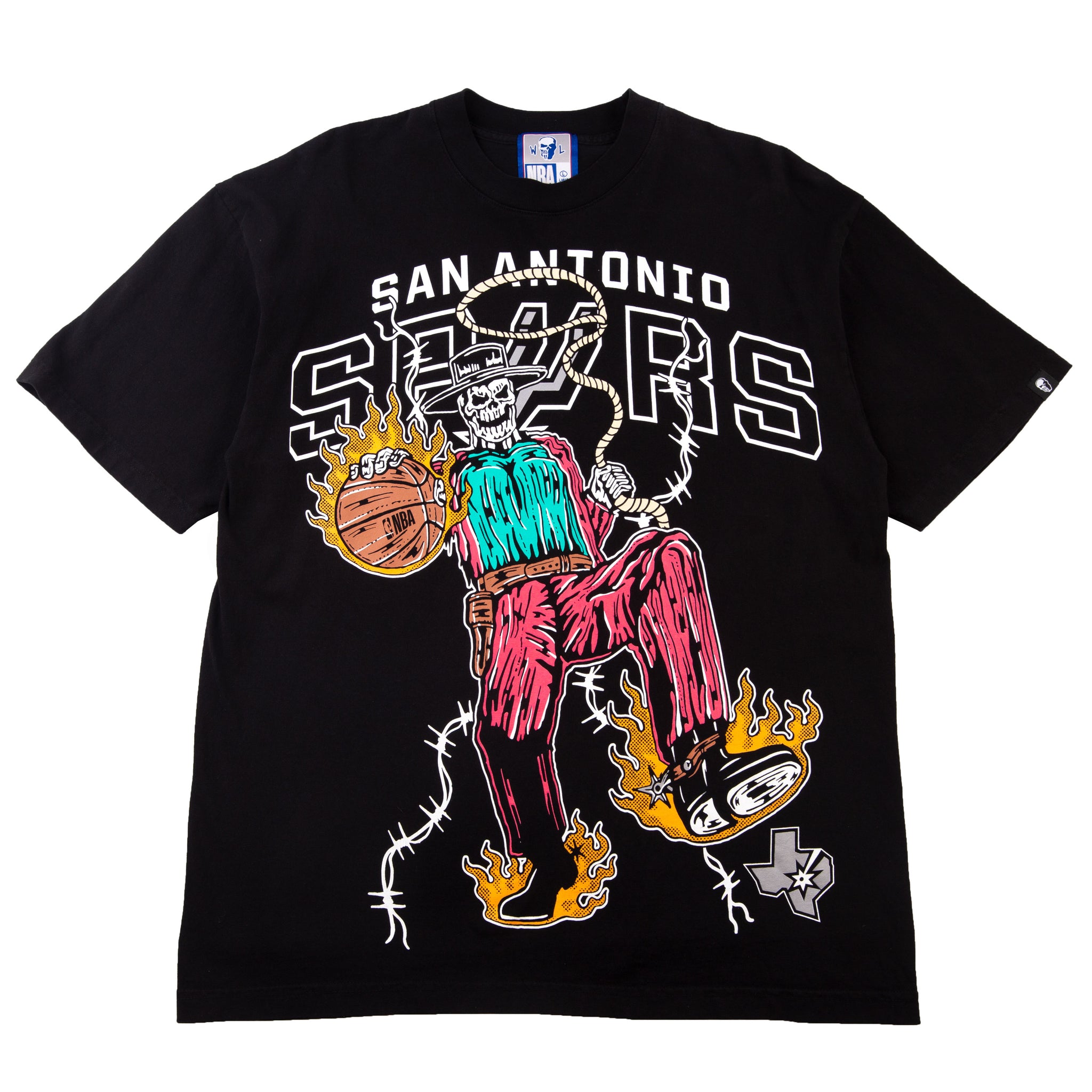 Warren Lotas Black San Antonio Spurs Tee PRE-OWNED