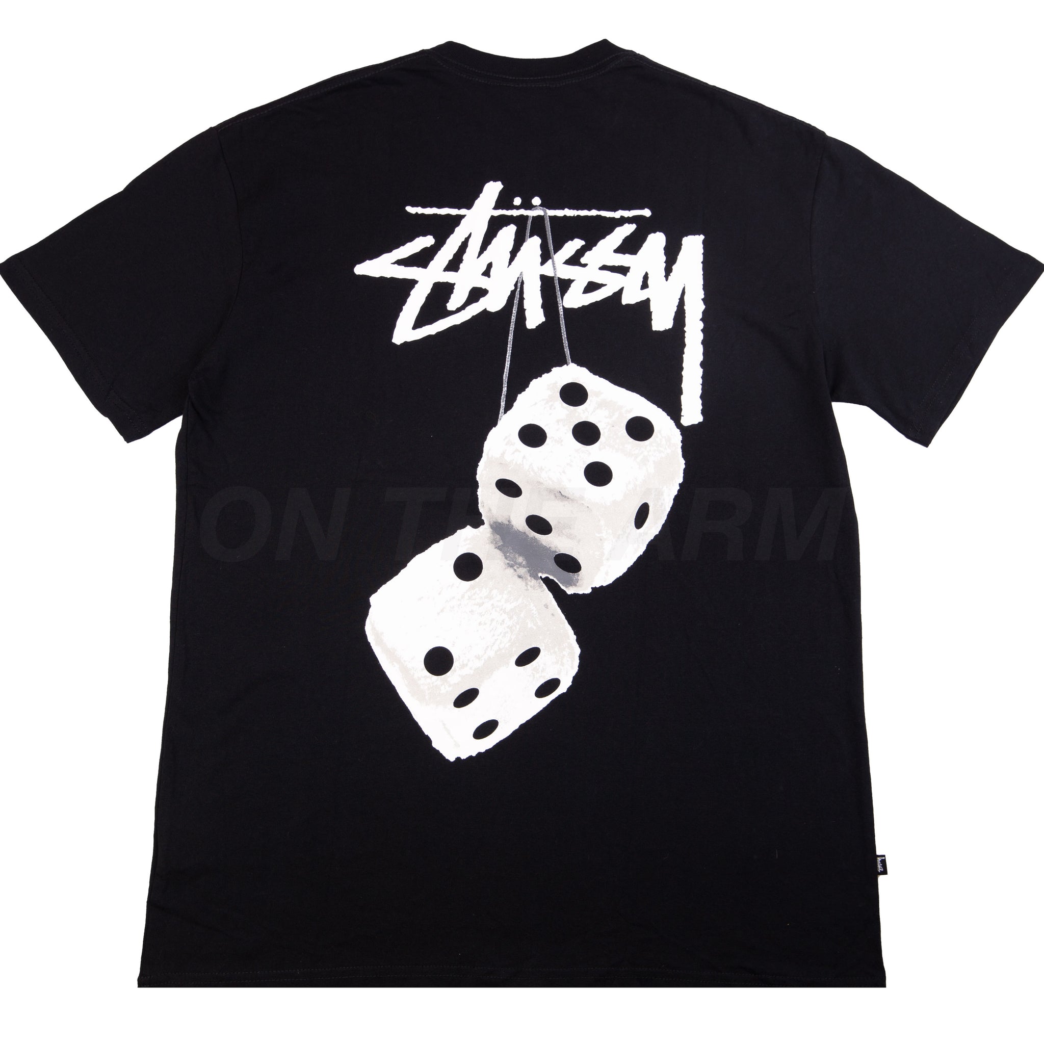 Stussy Black Australia Fuzzy Dice Tee