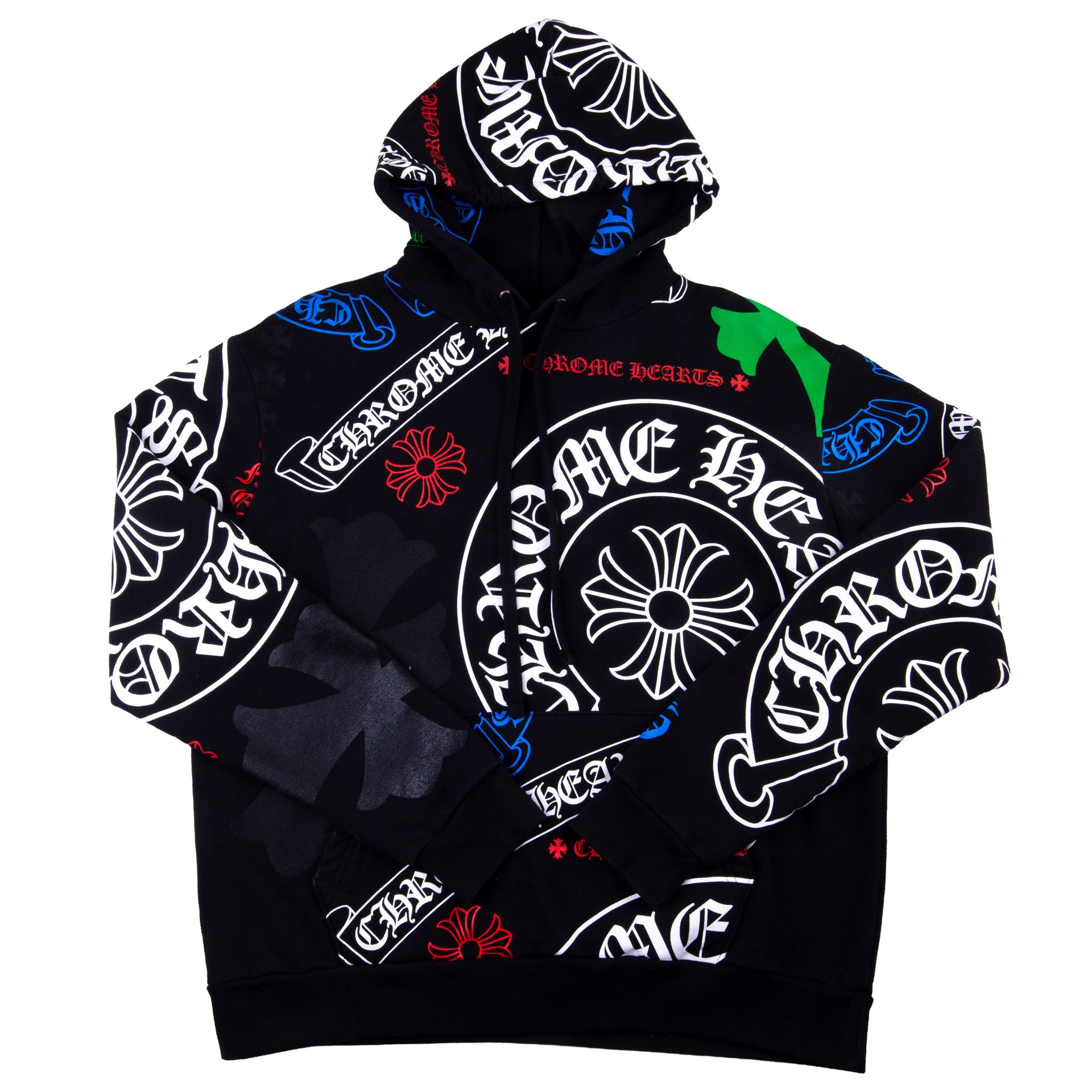 Chrome Hearts Black Stencil Hoodie PRE-OWNED