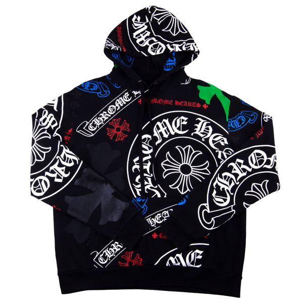Chrome Hearts Black Stencil Hoodie PRE-OWNED