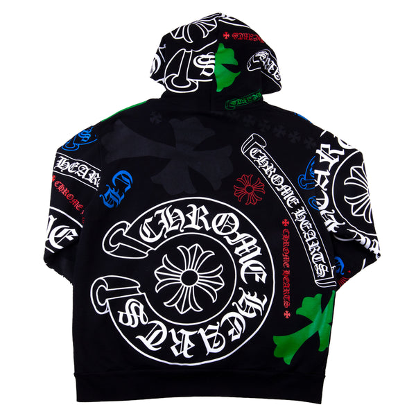 Chrome Hearts Black Stencil Hoodie PRE-OWNED