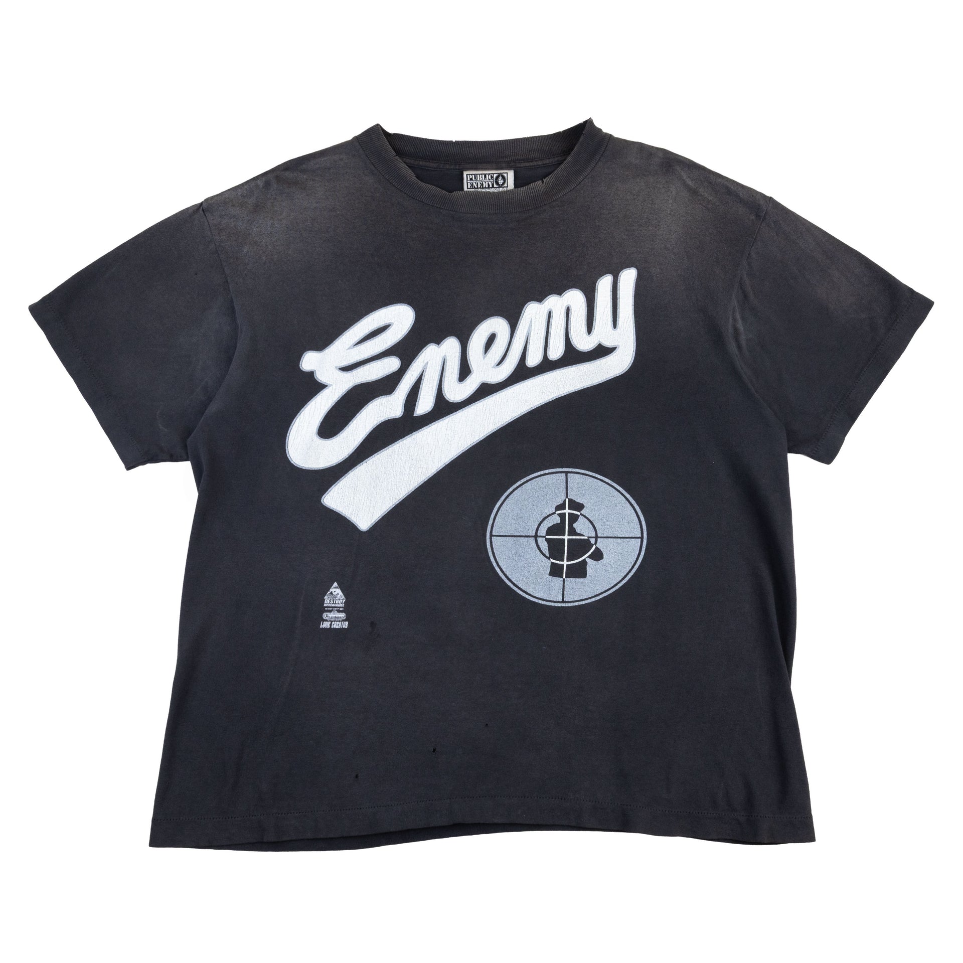 Saint Michael Washed Black Public Enemy Tee PRE-OWNED